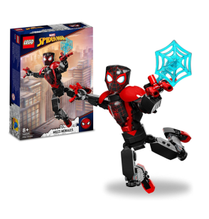 Lego Marvel Personaggio di Miles Morales, Action Figure di Spider-Man Snodabile