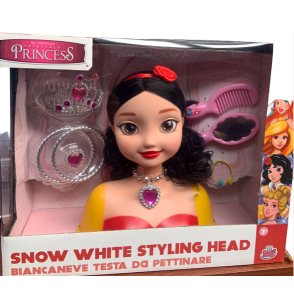 Grandi Giochi Princess Styling Head Biancaneve, Testa da Acconciare con Accessori Inclusi