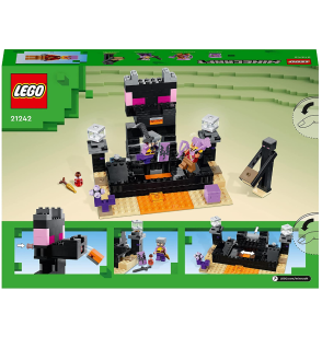 Lego Minecraft The End Arena, Set Battaglia Giocatore Contro Giocatore con Lava, Ender Drago