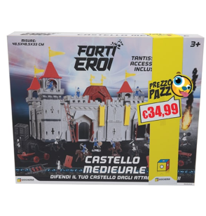 Giocheria Forti Eroi Castello Medievale con Accessori