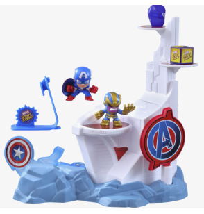 Hasbro Marvel Stunt Squad Playset Tower Smash Captain America VS Thanos