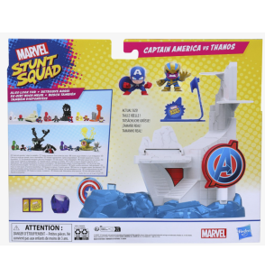 Hasbro Marvel Stunt Squad Playset Tower Smash Captain America VS Thanos