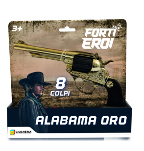 Forti Eroi Pistola Alabama Oro 8 Colpi