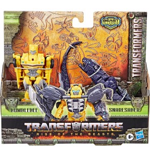 Hasbro Transformers Il Risveglio, Beast Combiner,Bumblebee e Snarlsaber