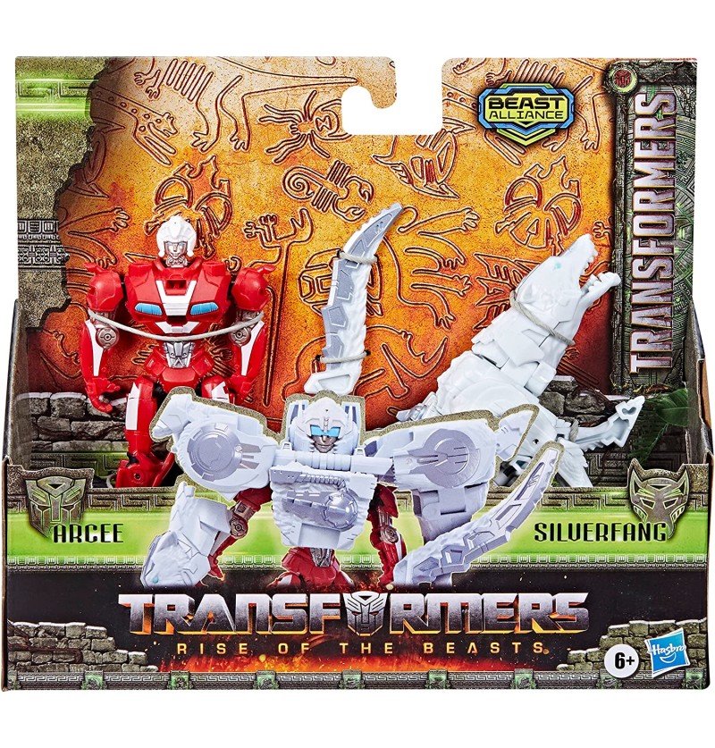 Hasbro Transformers Il Risveglio, Beast Alliance, Beast Combiner Arcee e Silverfang