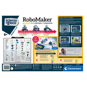 Clementoni- Robomaker New Robot Da Costruire e Programmare