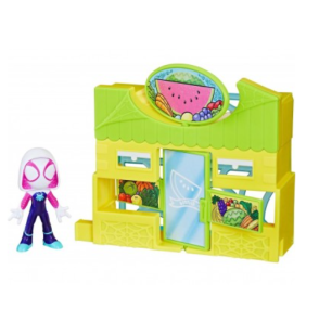 Hasbro Spidey e i Suoi Fantastici Amici Playset Supermercato Ghost-Spider