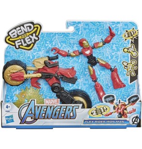 Hasbro Avengers Bend and Flex Rider Iron Man