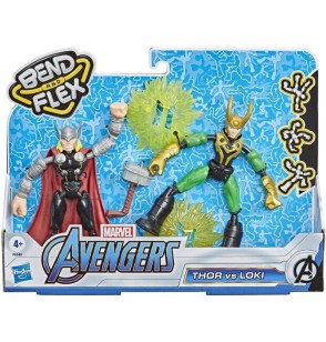 Hasbro Bend and Flex Thor vs Loki