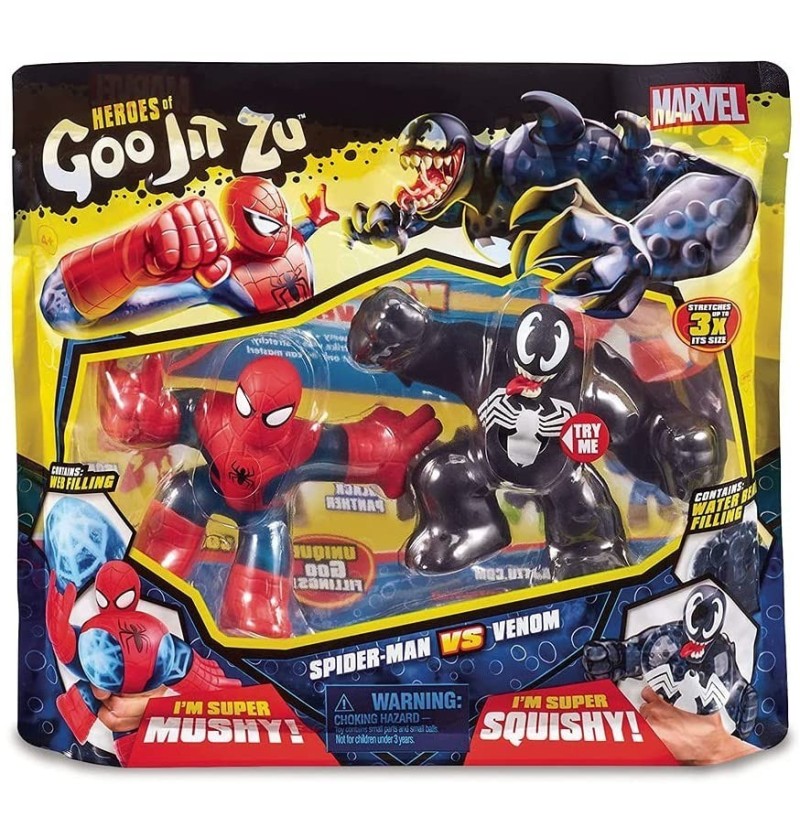 Grandi Giochi Goo Jit Zu Set 2 personaggi Spiderman vs Venom