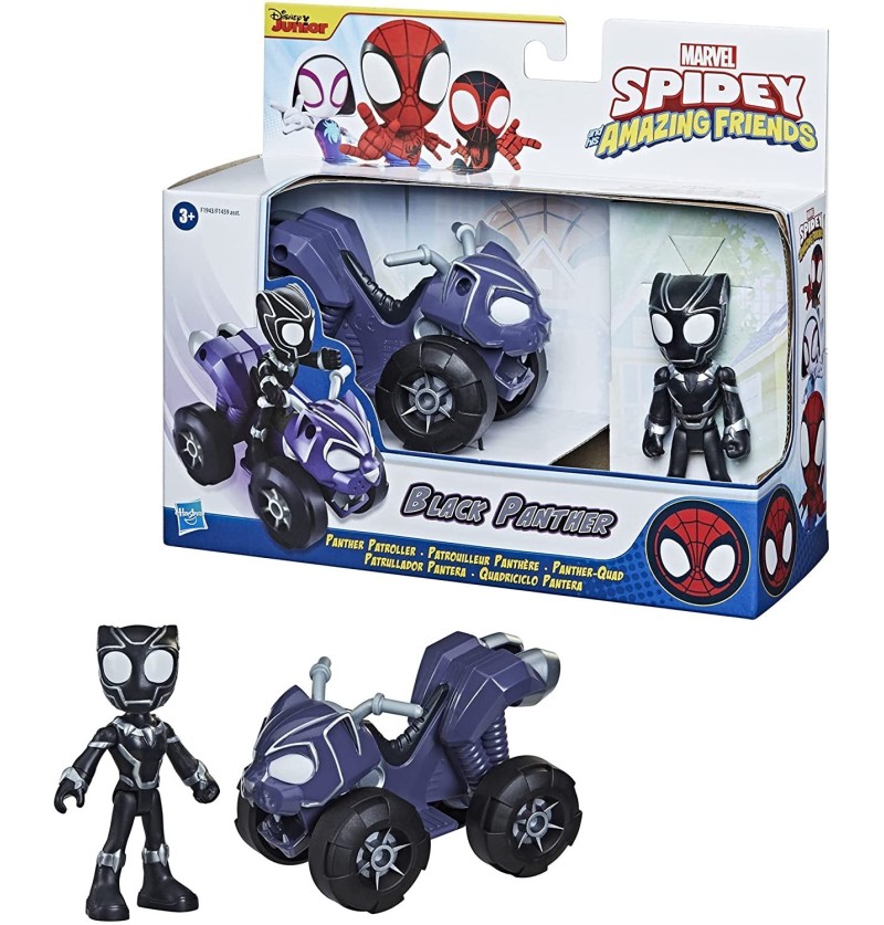Hasbro Spidey e i Suoi Fantastici Amici - Black Panther e Panther Patroller