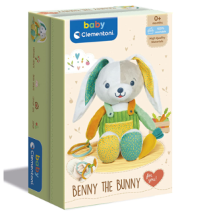Clementoni Plush in the box - Benny the Bunny Peluche Coniglio