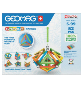 Giocheria Geomag Supercolor Panels Recycled 52 Pezzi
