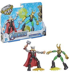 Hasbro Bend and Flex Thor vs Loki