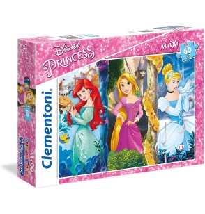 Clementoni Puzzle Maxi Princess 60 Pezzi