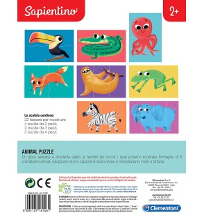 Clementoni Sapientino Animal Puzzle