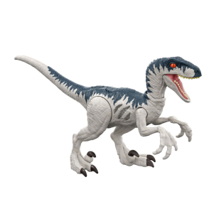 Mattel Jurassic World Dinosauro Colpo Selvaggio Velociraptor
