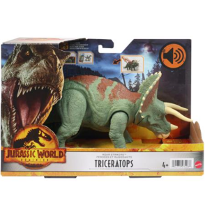 Mattel Jurassic World Attacco Ruggente Triceratops